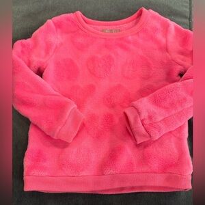 BCBG Hot Pink Fuzzy Toddler Top 4T